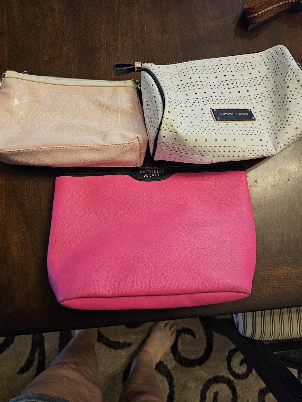 3 Victoria's Secret  Cosmetic Cases